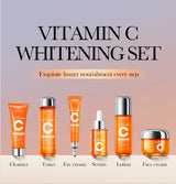 Vitamin C Skincare 6-Piece Gift Set Whitening Brightening Moisturizing And Firming – All In One A Perfect Holiday Christmas Gift