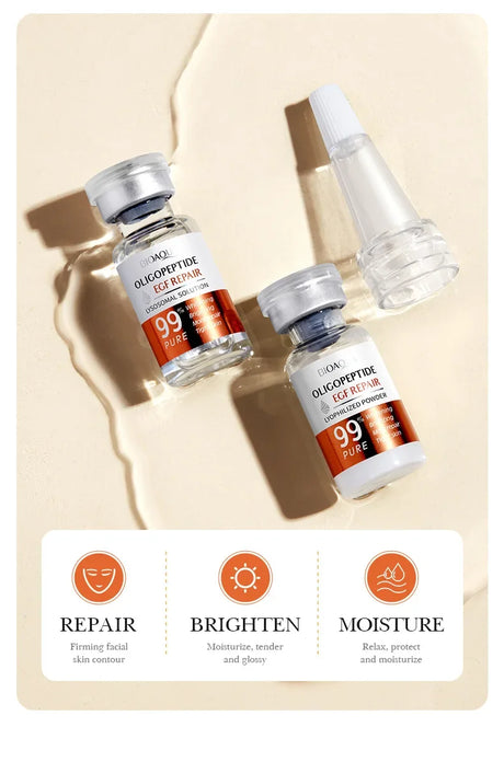 BIOAOUA Oligopeptide Face Skin Repair Freeze-dried Powder Set Sensitive Skin Moisturizing and Smoothing Hyaluronic Acid Essence