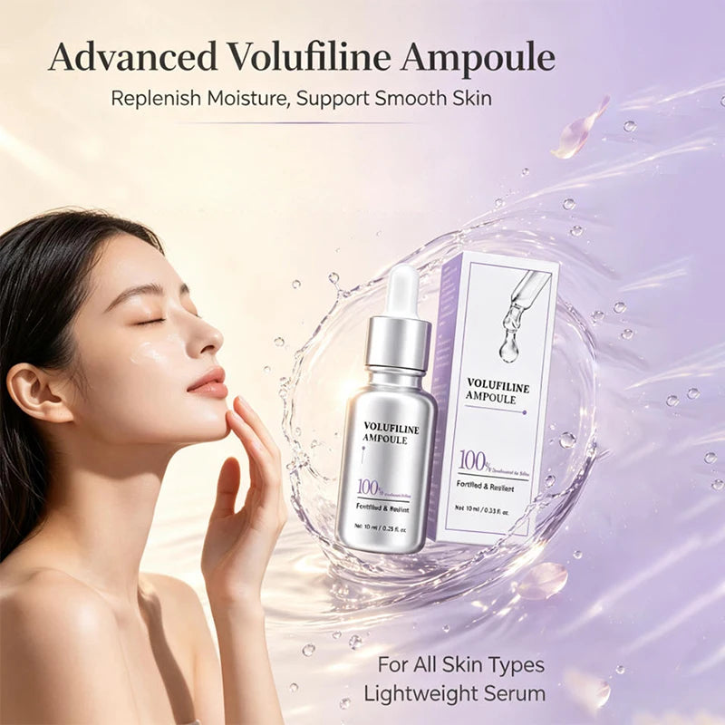 Volufiline Centella Asiatica Serum 10ml Gentle Soothing Moisturizing Facial Ampoule Essence Niacinamide Plumping Fast Absorbing