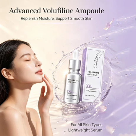 Volufiline Centella Asiatica Serum 10ml Gentle Soothing Moisturizing Facial Ampoule Essence Niacinamide Plumping Fast Absorbing