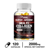 Multi Collagen Capsules - for Skin, Hair, Nails & Bone Health, Supports Joint, Digestive and Immune System Health