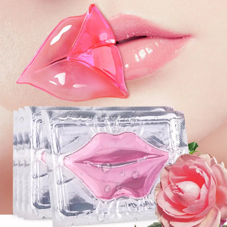 5/10/20/30pcs Pink Gold Crystal Collagen Lip Mask Plump Lips Moisturizing Nourishing Lip Patches Lips Plumper Skin Care Products
