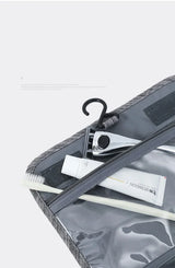 Waterproof Oxford Hanging Travel Toiletry Bag, Portable Cosmetic Makeup Organizer for Men Women