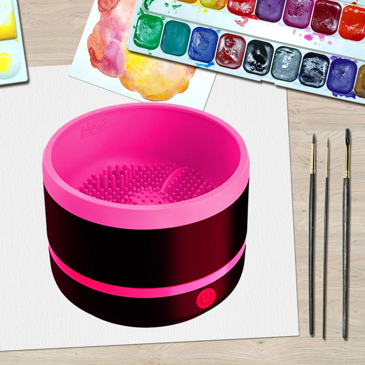 Electric Makeup Brush Cleaner USB Automatic Washing Tool High Speed Drying Machine for Professional Makeup Brush Care