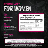 Creatine Powder for Women Booty Builder with Collagen Peptides BCAA L-Glutamine Unflavored Post-Workout Recovery Elasticity