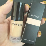 POPFEEL Flawless Satin Foundation, Full Coverage, Waterproof & Sweatproof, Long-Lasting for Perfect Base