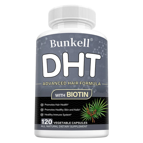 DHT Blocker, Premium Hair Care Formula, with Biotin Supplement, Support Healthy Hair,  Skin, and Nails, Promote Immune System