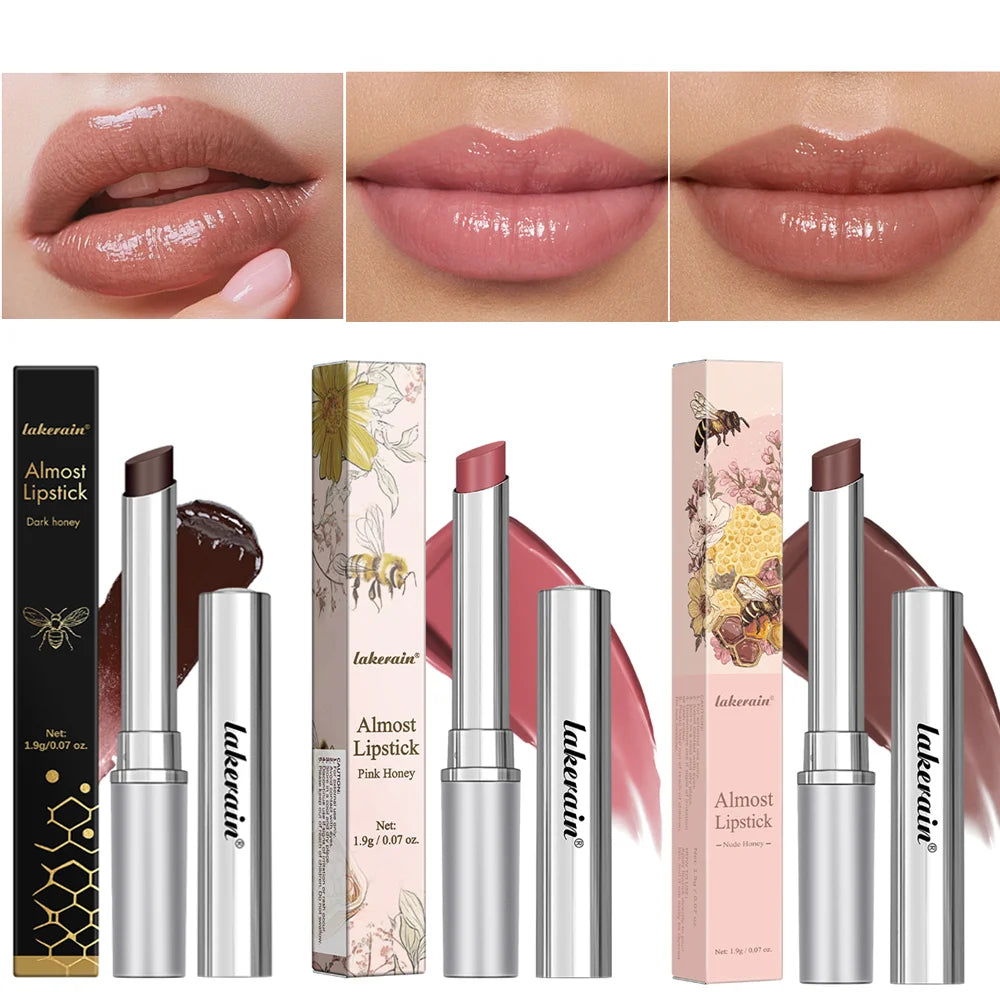 Honey Lipstick Long Lasting Moisturizing Natural Lip Plumper Makeup Lip Plumping Gloss Cosmetics Exfoliating for Lip