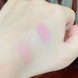 Mint diffuse pink blue small pink frame nine-color eyeshadow palette low saturation clear mint green pearl matte gentle pure des