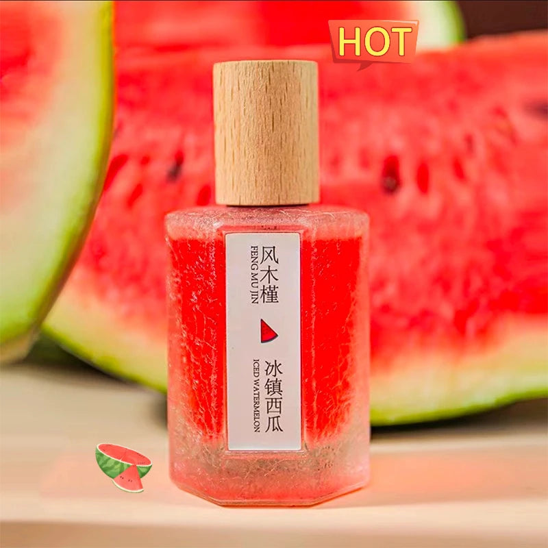 Natural Fruity Unisex Perfume Sweet Watermelon Peach Fragrance Eau De Toilette Fresh Charming Refreshing Women Scent Body Spray