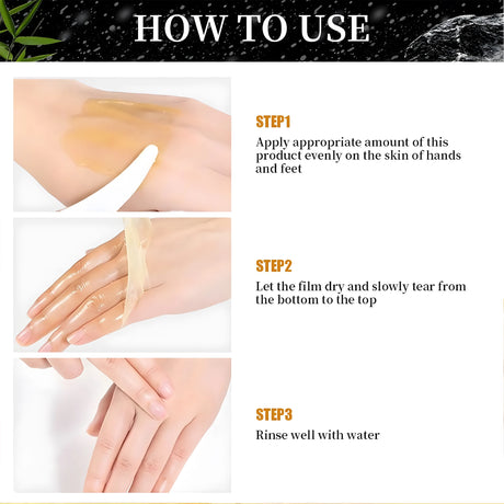 50g Turmeric Vitamin C Hand and Foot Mask, Plant-Based Care, Moisturizing and Nourishing, Apply and Wash Off Immediately, Smooths and Repairs, Lightens Skin, Nourishes, and Freshens Skin in One Step