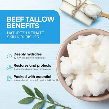 Copper Peptides PDRN GHK-Cu Beef Tallow for Skin Blue Balm Manuka Honey Face and Body Moisturizer Mature Dry & Sensitive Skin