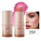 Makeup Face Brown Bronzer Contour Stick Contouring Bronzer Stick Highlighter Brightening Blusher Stick Rouge Cream Concealer Pen