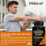 Chondroitin Glucosamine Collagen Capsules for Knee, Joint Health, Bone Quickly Nutrition Supplement