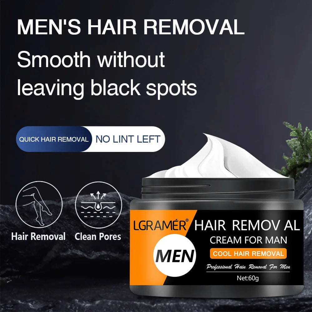 Painless Hair Removal Cream Permanent Hair Remover for Men's  Armpit Legs Arms Hair Growth Inhibitor Depilatory Body Cream