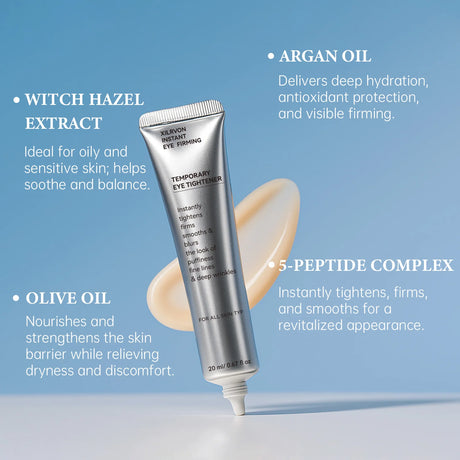 Pentapeptide Complex Instant Firming Eye Cream  With Caffeine For Dark Circles Puffiness Repair Eye Serum Smooth Skin Care