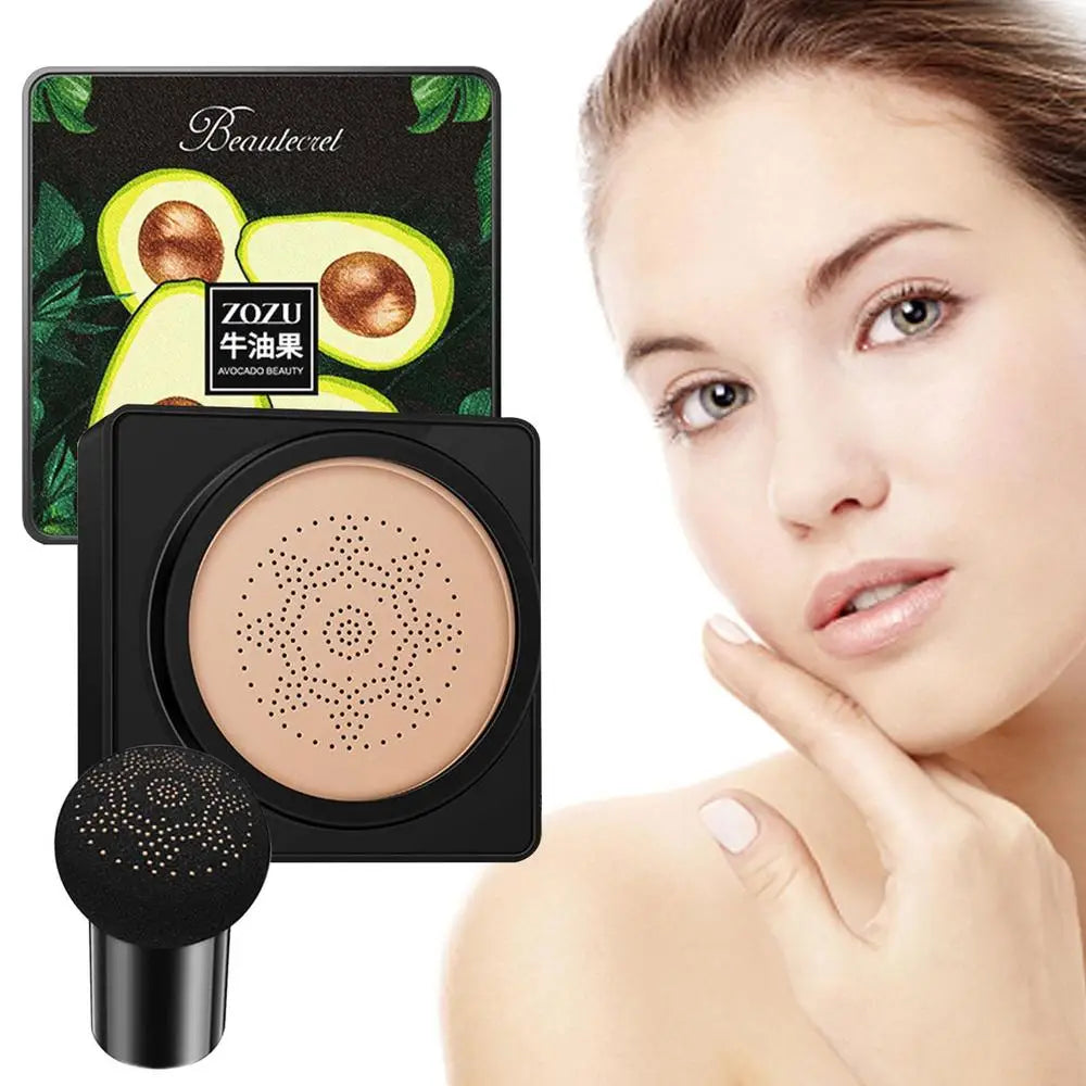 Air Cushion CC Cream Avocado CC Cream Foundation Long Lasting Matte Concealer Moisturizing BB Cream Makeup For Women & Girls