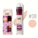 12 Color Liquid Concealer Moisturizing Rotating Sponge Head Concealer Long Lasting Lightweight Multi-use Foundation Makeup