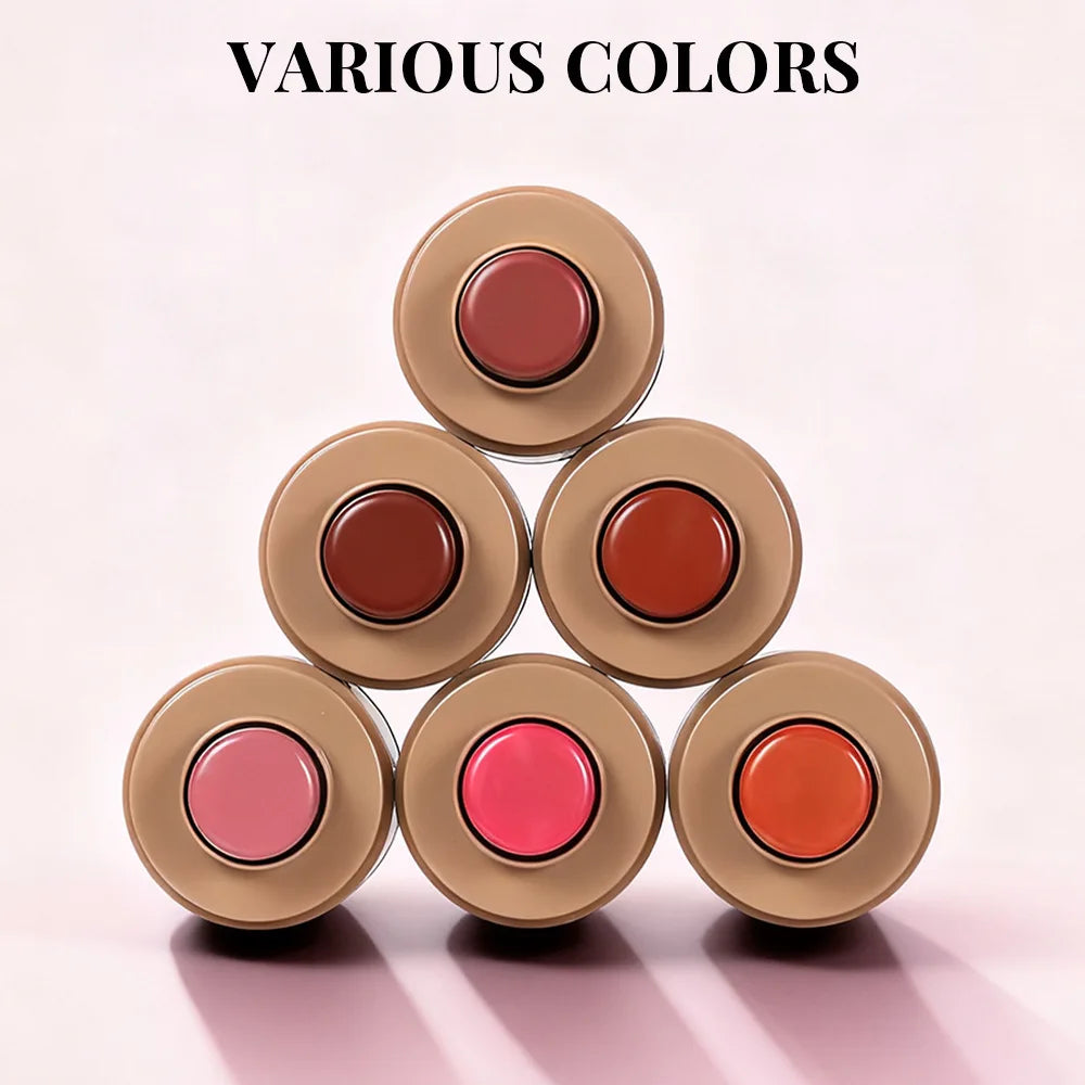 Pocket Matte Blush Stick Long Lasting Non-Sticky Lip & Cheek Tint Natural Nude Brightening Contour Rouge