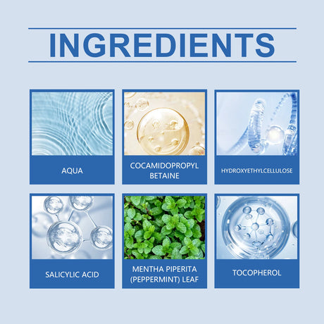 Salicylic Acid Facial Cleanser Acne Treatment Moisturizing Oil Control Skincare Face Wash Cleansing Pore Hydrating Skin Care