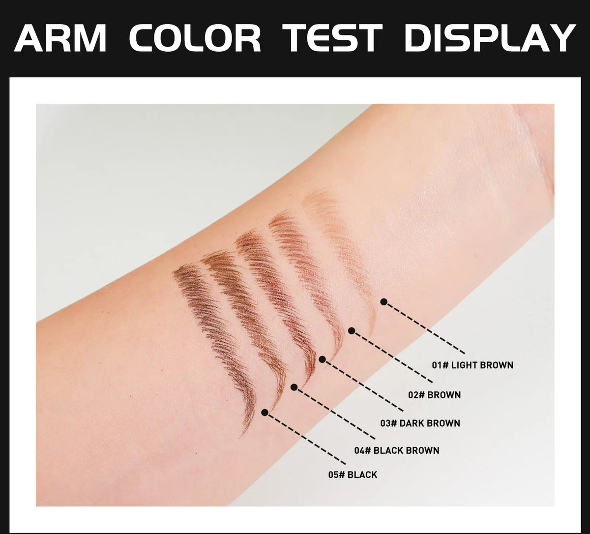 Natural Look Eyebrow Pencil Waterproof Sweat Proof Double Ended 2 in 1 Long Lasting Brow Definition Fill Shape