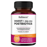 Postbiotics & Digestive Enzymes Capsules, Support Gut Wellness, Daily Digestive Comfort and Immune Balance, Vegan, Non-GMO