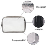 Clear Cosmetic Bag, Transparent Makeup Organizer Pouch for Toiletries, Portable Travel & Gift Storage ﻿