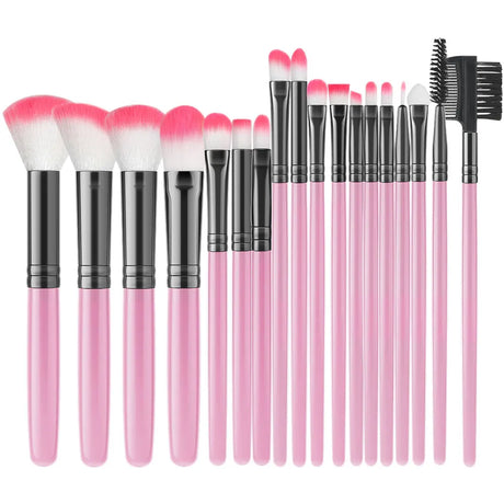 18PCS Women's Makeup Brushes Set - Eye Shadow Foundation Blush Cosmetic Brushes Soft Make up Tools with Storage Bag
