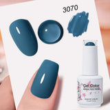 Clou Beaute Grey Color Nail Gel Polish Full Coverage Nail Polish Dark Red Gel Lacquer Varnish Vernis Semi Permanent Nail Art