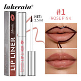 Lip Liner With Peel Off Lip Stain Tattoo Long Lasting Waterproof Transfer Proof Smudge Proof Matte Finish Lip Cosmetic Pencil