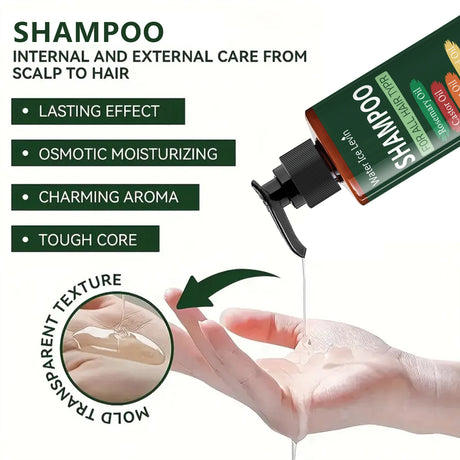 7in 1 Hair Shampoo - 250g 7 in 1 Shampoo - Cooling and Moisturizing for Damaged Hair, Split Ends, Anti-Breakage, Rich in Lavender, Rapeseed Oil, Peppermint Oil, Biotin, and Keratin