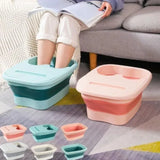Foldable Foot Bath Massage Bucket Soaking Bucket Folding Foot Bath Tub Foot Soaking Tub Massage Foot Basin Thickened Portable