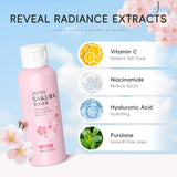 LAIKOU Japan Sakura Toner with Niacinamide Hyaluronic Acid Vitamin C 100ml - Moisturizing Refreshing Gentle