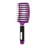 Salon Hairdressing Nylon Bristle Massage Comb for Women Wet Curly Hair Styling Tool, Suitable for Wet Hair Styling and Daily Use