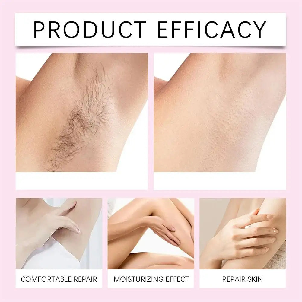 Hair Removal Care - 90ml Strawberry Hair Removal Aftercare Oil, 60g Hair Removal Cream, For Armpit Leg Arm Hair Growth Inhibitor