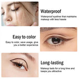 1Pc Waterproof Black Eyeliner Pencils Smudge-Proof Long-Lasting Eye Makeup Perfect For Fashion Look