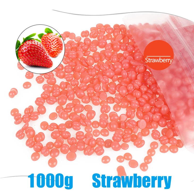 1000g/400g/50g Hot Wax Hair Removal Depilatory Waxing Wax Beads For Wax Heater Painless for Body Hairs Removal Beans
