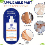 GSWP 60% Urea Moisturising Hand and Foot Cream, Containing Salicylic Acid, Protects and Nourishes Hands and Feet. 250g/500g