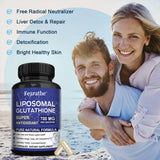 Liposomal Glutathione Capsules, Advanced Antioxidant, Support Detox, Liver Brain Immune Health, Brighten Skin & Anti-Aging
