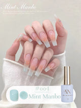 MN 12ML Selling Mint Mambo Gel Nail Polish ilky Green Blue-green Series Gel Polish Blue Nails Green Nail Summer Nail Spring Nail