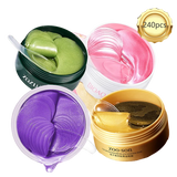 240pcs=120pairs Eye patches Hyaluron Acid & Gold & Seaweed & Black Pearl Hydrating Moisturizing Crystal Collagen Gel Eye Mask
