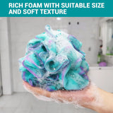 4-Pack Large 75g Loofah Bath Sponges Soft Shower Bags Men And Women's Loofah for Body Cleaning Exfoliating Brush