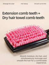 Professional Hair Dryer Brush Microfiber Bristles Quick Drying Comb Anti-Scald Hair Care Styling Tool for Women Home Use