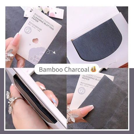 100pcs Face Oil Control Cleaning Wipes Oil Control Face Absorbent Paper Absorbing Sheet Oily Matting Tissues Face Cleaning Paper