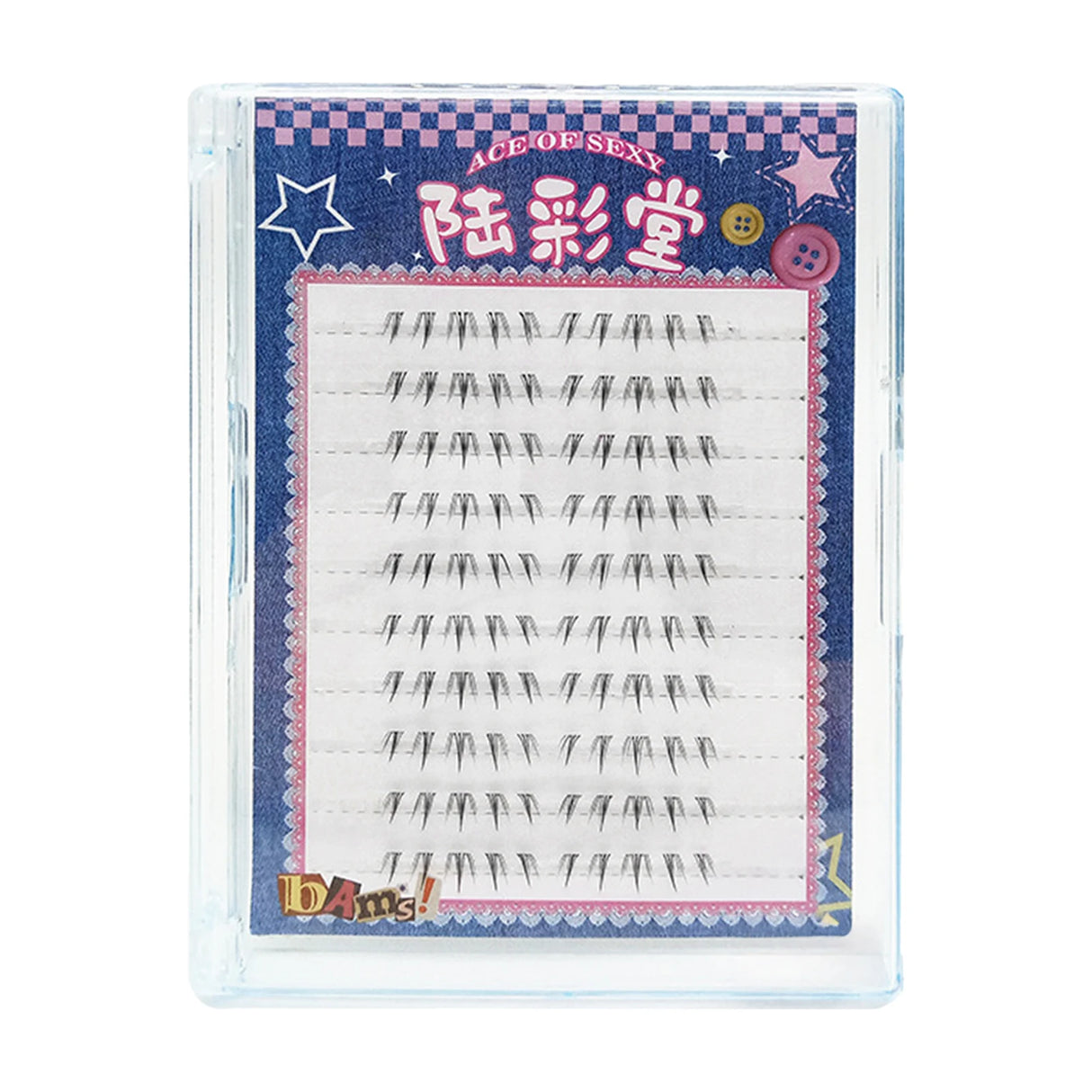 6-7mm ACE Dense Cat Korean Lower Eyelashes Air Fairy Fake Eyelash Segmented Natural Under Lashes Extension Manga Eye Makeup Tool