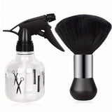 WANMEI Barber Hairdresser Water Sprayer Set Barbershop Hairdressing Neck Duster Cleaning Brush Professional Hair Styling Tool