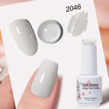 Clou Beaute Grey Color Nail Gel Polish Full Coverage Nail Polish Dark Red Gel Lacquer Varnish Vernis Semi Permanent Nail Art