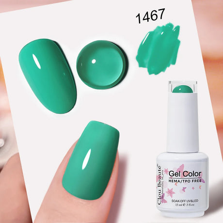Clou Beaute Grey Color Nail Gel Polish Full Coverage Nail Polish Dark Red Gel Lacquer Varnish Vernis Semi Permanent Nail Art