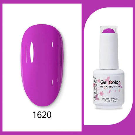 Clou Beaute Gel Color Hema TPO Free 15ml Gel Nail Varnish Soak Off UV Gel Polish Nail Art Manicure Lacquer Nail Art Jelly Gel