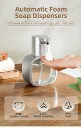 New Wall Mounted Automatic Soap Dispenser Foam Smart Hand Washing Machine 500ml Liquid Rechargeable Bathroom Induction Sensor